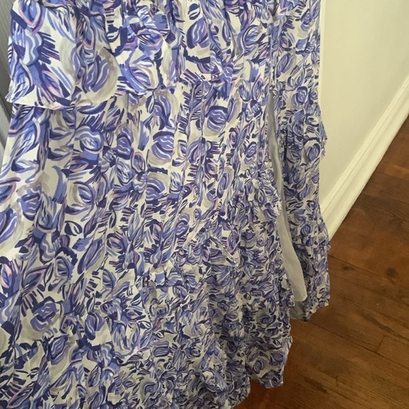 NWT Astr Viona Floral Off the Shoulders Tiered Maxi Size 1X - Picture 5 of 13